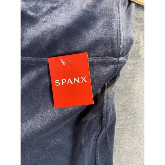 Spanx Velvet Leggings Classic Navy Size Medium Women's NWT - Picture 3 of 7